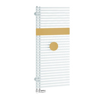 Grzejnik Kermi®Credo®Half®round 1800x450x46, RAL9016/drewno,prawa strona