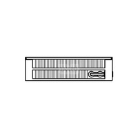 Konwektor Kermi V-Kon S Typ22 BH280x133x1300mm QN1443, weiß, 6 bar, m. Abd., Vent. re