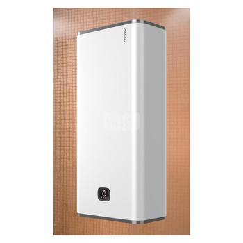 Elektryczny ogrzewacz wody VERTIGO-2 Wi-Fi (kolor BIAŁY) model płaski, średnia pojemność, wiszący pionowo lub poziomo, pojemność 100 l