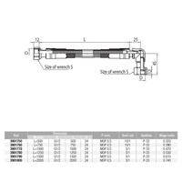Wąż do gazu VALVEX V-Gas ze złączem gwintowanym 1/2'' Gwint wewnętrzny x GW kolano 2000 mm, oplot: PCV