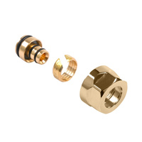 Adapter na alupex CYLINDER, GW 3/4"-fi16x2, Złoty (A58702H)