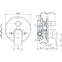 CERAFLEX BATERIA WANN-NATR. PODT. KPL.