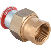 Śrubunek hydrauliczny GEBERIT Mapress C-Stahl przejściowy stal GW 1'' 22 mm z pierścieniem zacinającym