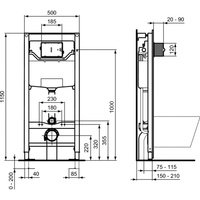 PROSYS WC Stelaż 120 cm