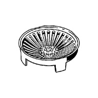 Sitko, tworzywo sztuczne / szary do odpływów prysznicowych VIEGA 4958