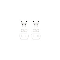 Zestaw przyłączeniowy z pierścieniem zaciskowym OVENTROP Cofit S 1507939 mosiądz niklowany 3/4''