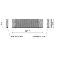 Przewód elastyczny DN160 dł.5 m