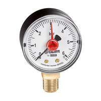 Manometr, przyłącze dolne, 3/8", 0-4 bar, O 80