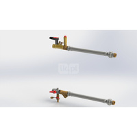 Zawór równoważący COMAP Nexus Fluctus FODRV L (zestaw przyłączeniowy) mosiądz DN 20