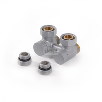 Zawór odcinający kątowy 50 oś SC, GW 3/4" (GZ 1/2")-GZ M22x1,5, Satyna, (TER601000205)