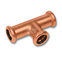 Trójnik SANHA Press miedź 88,9 mm x 54 mm x 88,9 mm (zw x zw x zw)