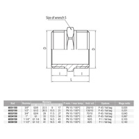 Złączka (nypel) wkrętna śrutowana VALVEX Twist, 1 1/2'' (GW)