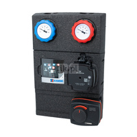 GRC222 grupa pompowa z zaworem mieszającym i siłownikiem, sterownik CRC 230V, DN32, pompa Grundfos UPM3 Hybride 25-70