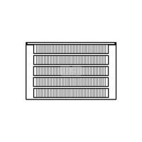 Konwektor Kermi Kon m. Str. Typ55 BH70x316x2600mm QN2852, weiß, 6bar, o. Abd, AB 12