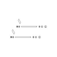 Zestaw mocujący do konsoli konw. wys.140 BH 140mm