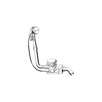 Rotaplex Trio-komplet odpływowo-przelewowy Visign RT3 nr wzoru 6141.61 DN: 40/50 długość cięgna Bowdena: 725 L: 150–400 H: 180–430 wanna z odpływem pośrodku do wanien z otworem odpływowym fi 90