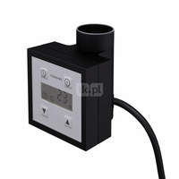 Sterownik TERMA KTX 3, 600W Tuba, RAL 9005 mat, kabel prosty bez wtyczki [czarny, 1,5m, logo Terma, instr. TERMA]