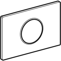 Przycisk uruchamiający Geberit Sigma10 do systemu spłukiwania WC z elektronicznym uruchamianiem spłukiwania, okrągły: Płyta: biały, Pierścień ozdobny: chrom matowy