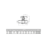 Kurek kulowy do gazu nikl z mot. alum. (MAI) ORION (wersja N-W) 1